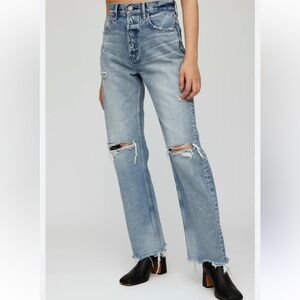 MOUSSY VINTAGE ODESSA WIDE STRAIGHT Jeans Size 28